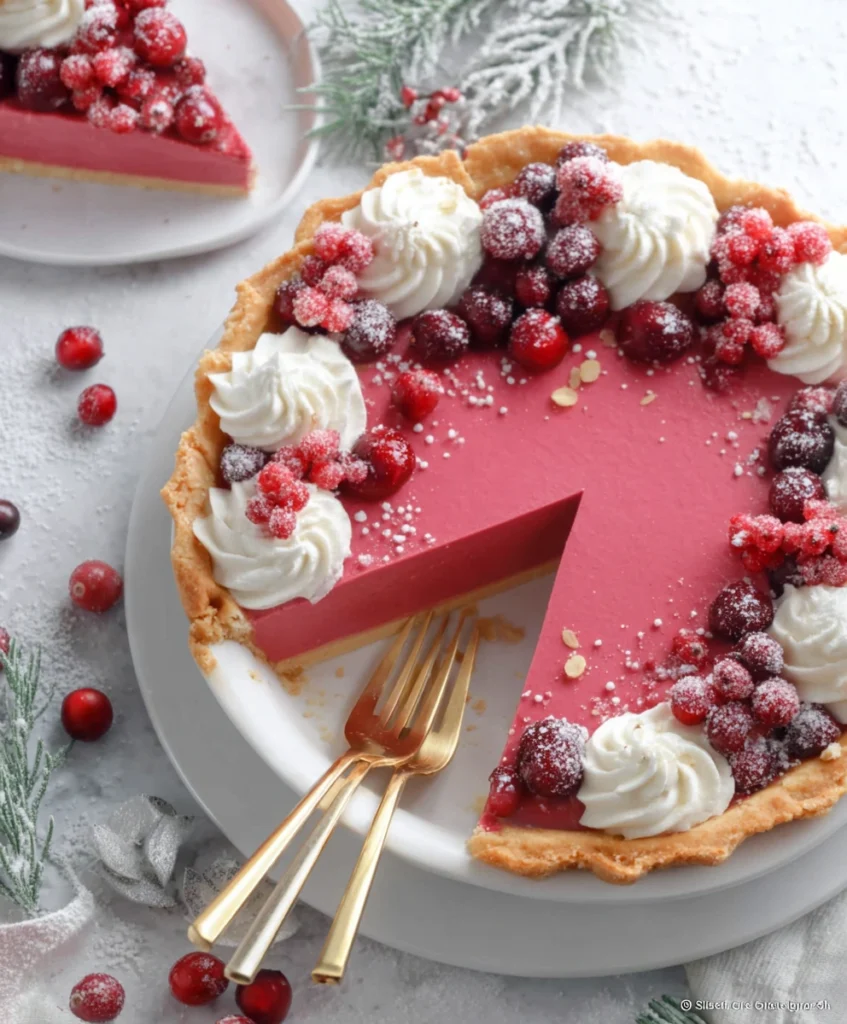 Cranberry Custard Pie